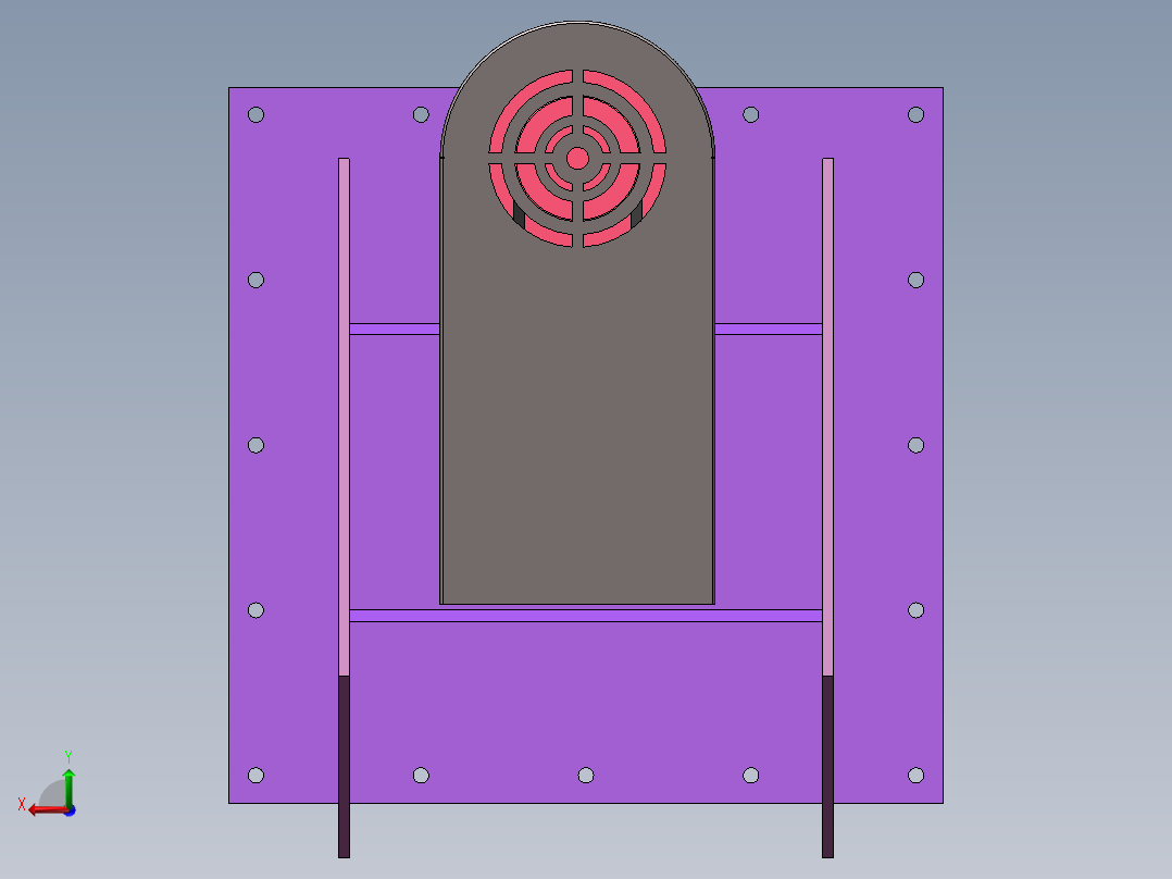 聚富插入式保温风机后视图