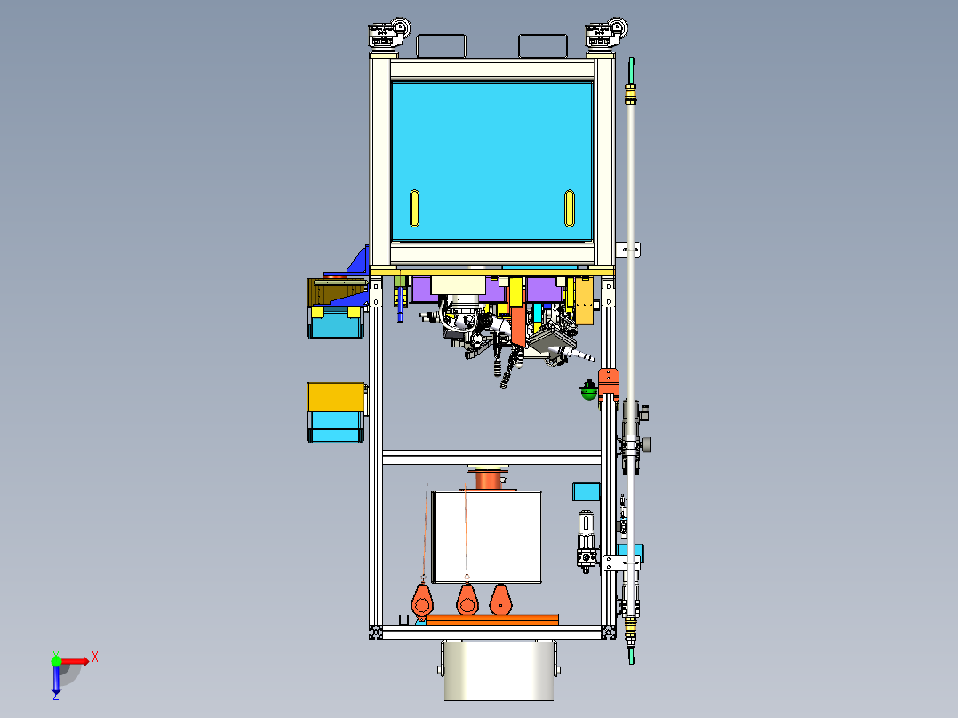 电机控制器装配俯视图