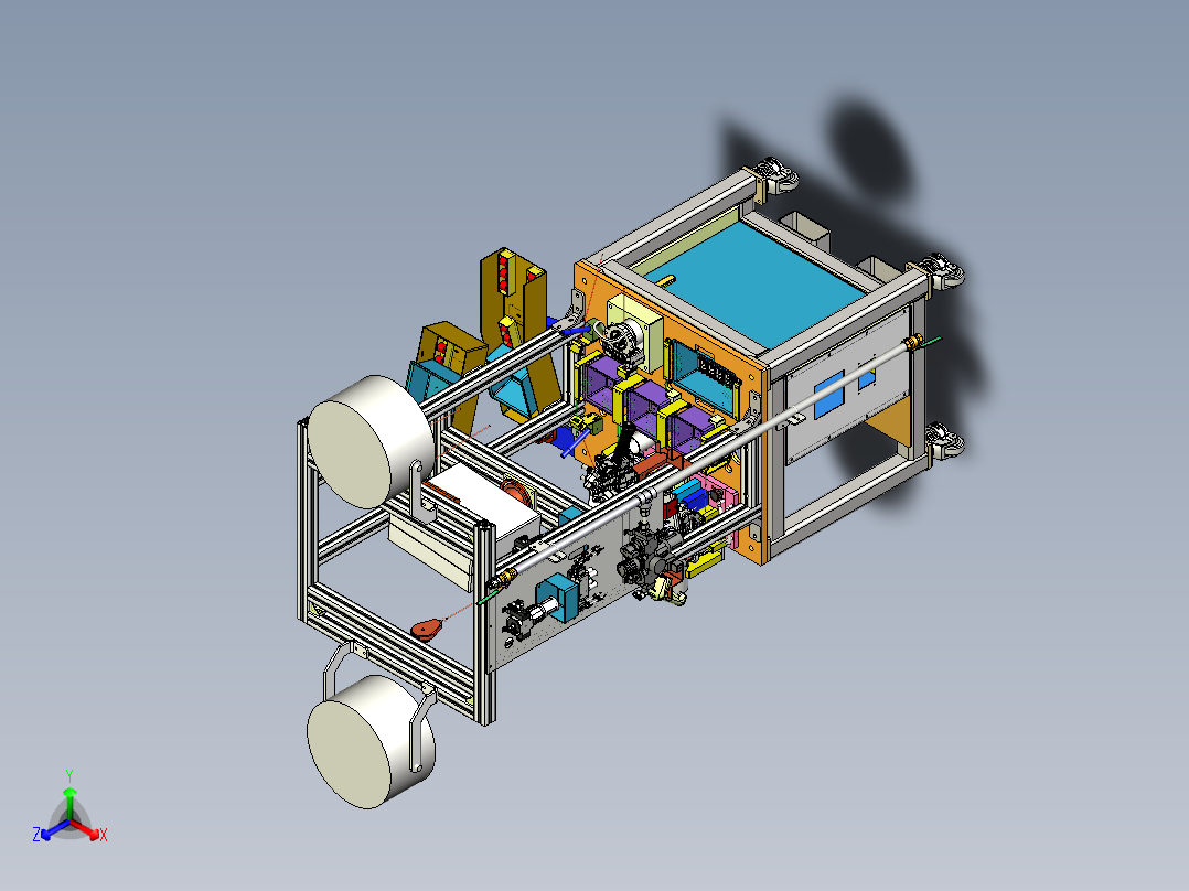 电机控制器装配正等轴测图