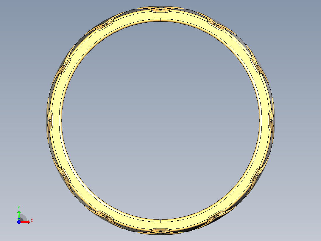 女士戒指前视图