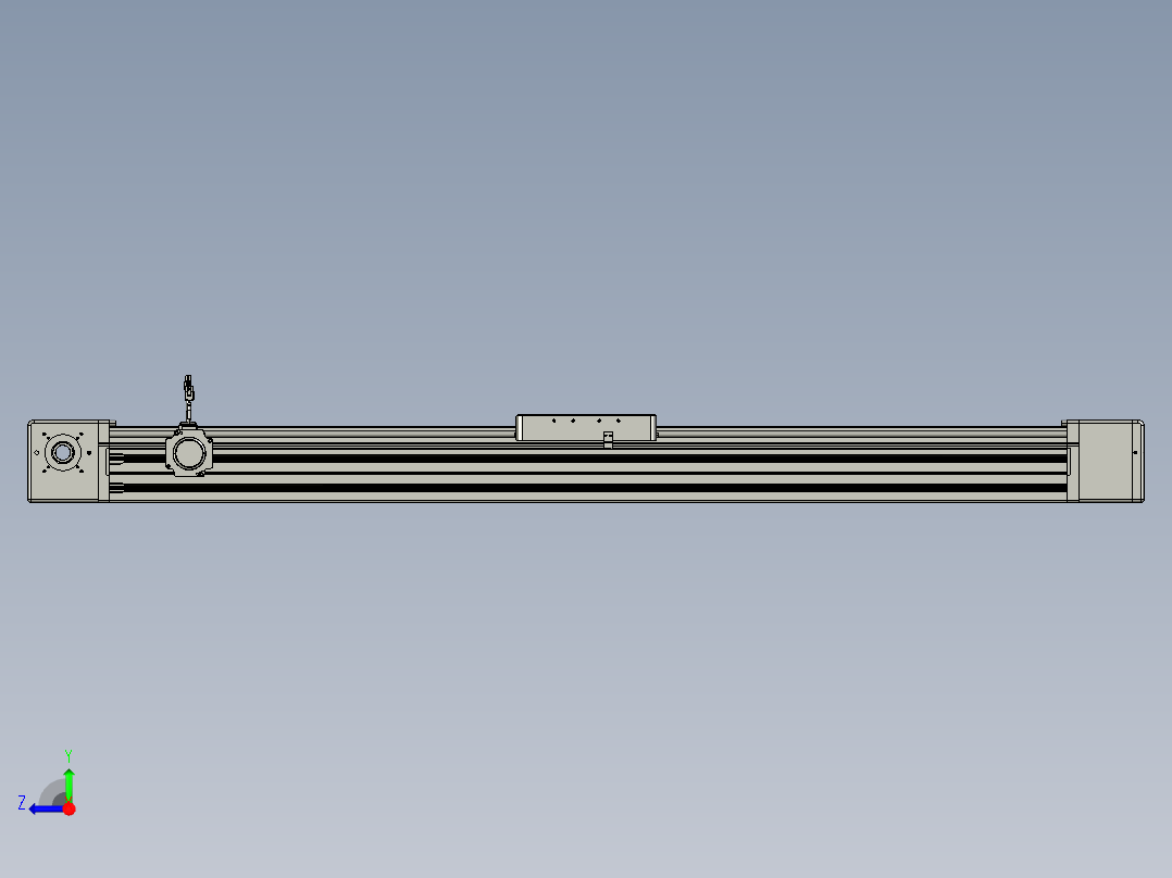 威洛博直线电机模组EB20-L224-S1350-BR-ZP75-MS3-5K右视图