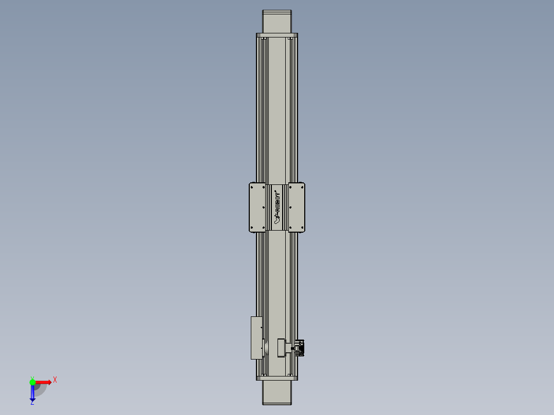 威洛博直线电机模组EB20-L224-S1350-BR-ZP75-MS3-5K俯视图