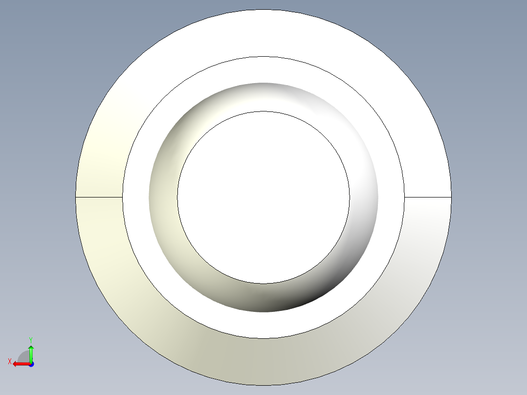 半圓定位珠螺絲(塑膠珠)2272-3D多系列多零件图纸模型后视图