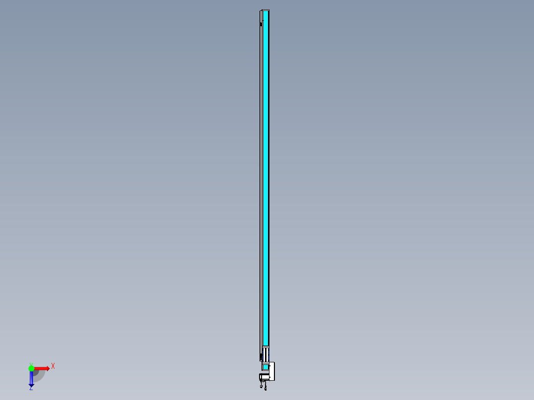 威洛博LB.GB同步带传动--欧规系列LB6A-L65-S2900-BL俯视图