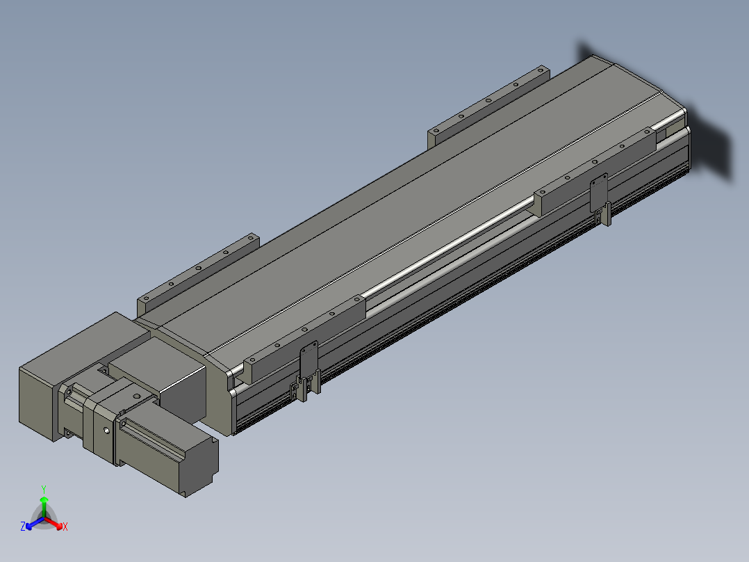 直线模组LHB21-L40-S550-BL设计图纸