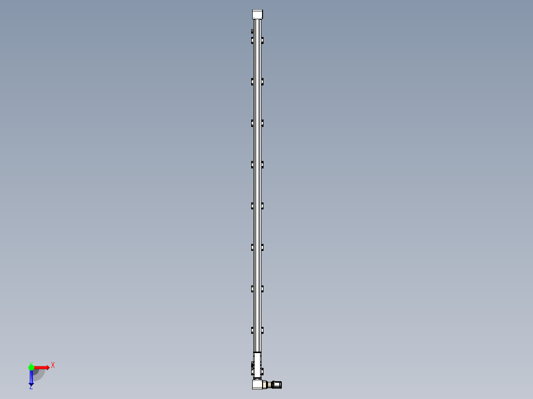 同步带滑台-欧规B8-L176-S3200-L-ZP40-D3-N5俯视图