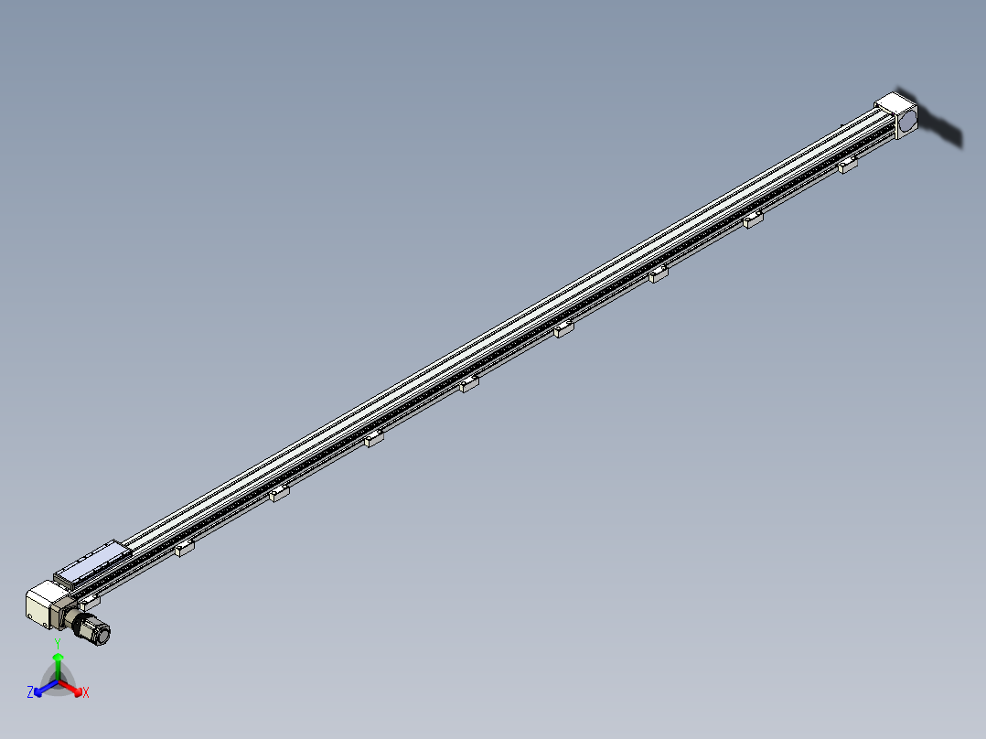 同步带滑台-欧规B8-L176-S3200-L-ZP40-D3-N5正等轴测图