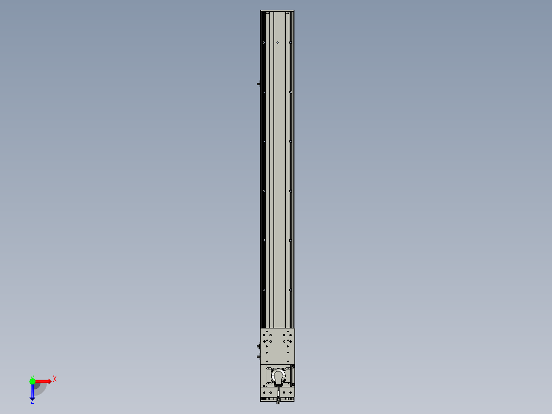 东锦齿条传动DH136G-S1250-BU-减速机+P400W俯视图