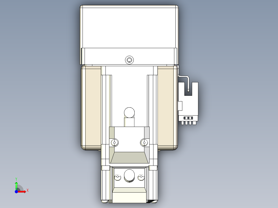 同步带全封闭直线模组TPA-HCB-65S-90-L1450-M-C-P10-N3前视图