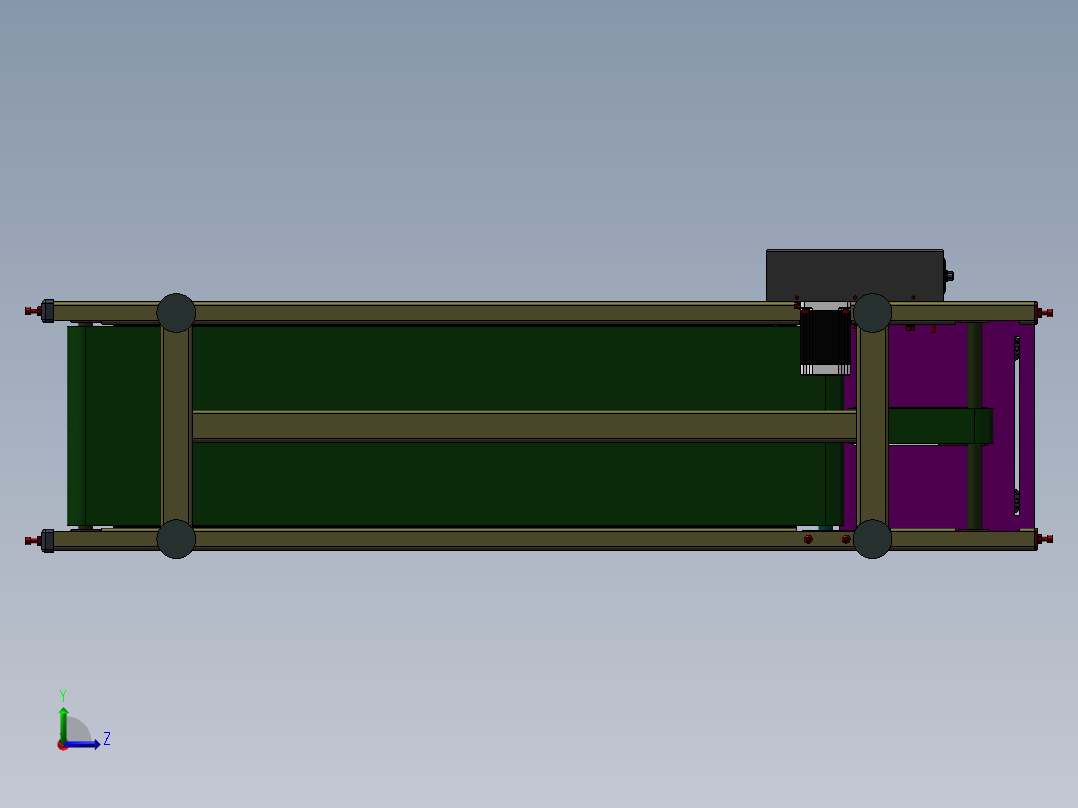 自动分页机左视图