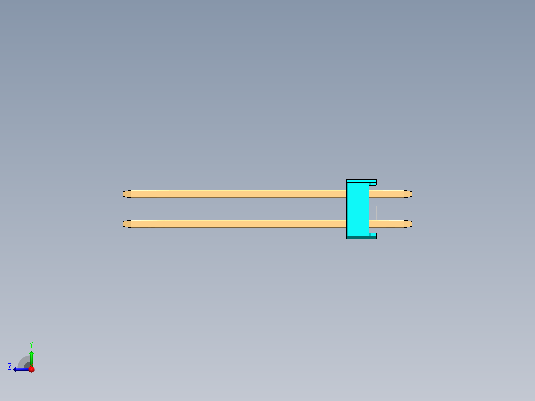 彩色公头100mil（2.54mm）系列-DS1021-100mil(2.54mm)-Type19(3x18.8mm)-3Rx32pin-colored-REV1.0右视图
