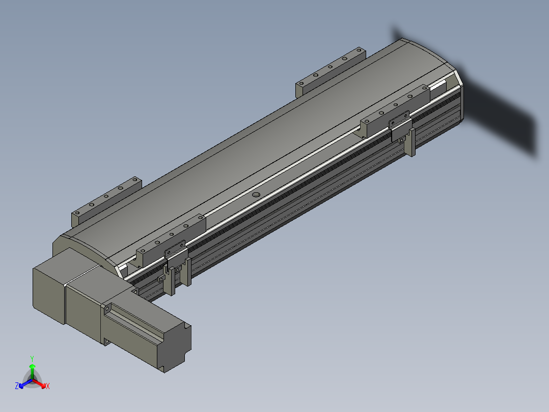 直线模组WG-LHB12-S350-L(B)设计图纸