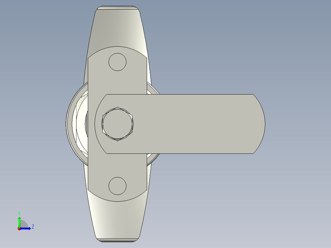 鎖CS,M-3D多系列多零件图纸模型左视图