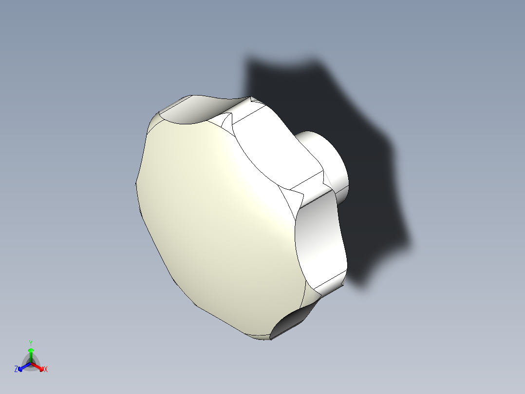 星型把手(鑄鋼)2465-3D多系列多零件图纸模型