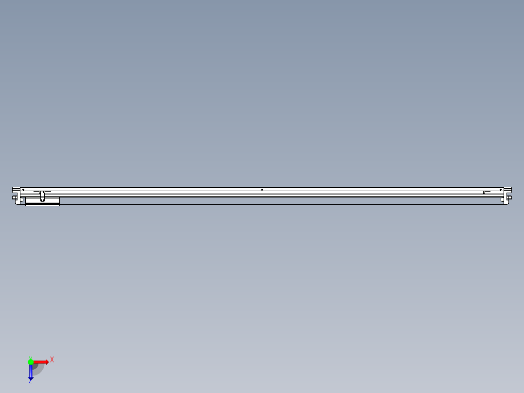 威洛博VL系列直线电机模组-VL17E2-S2050俯视图