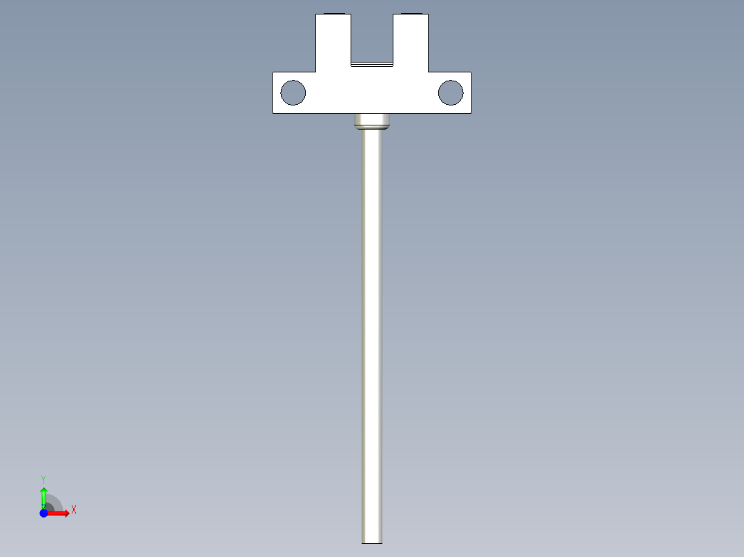 槽型光电传感器LU-K24前视图