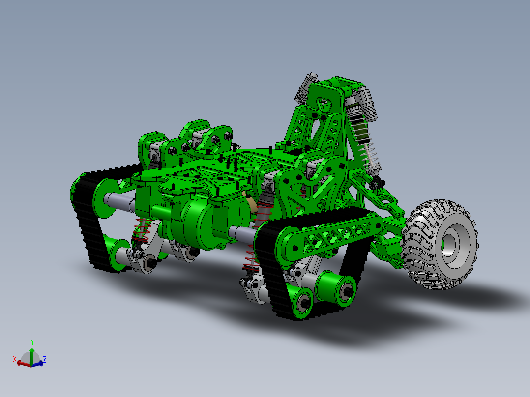 805探险<span style='color: red'>机器人</span>越野车SW设计