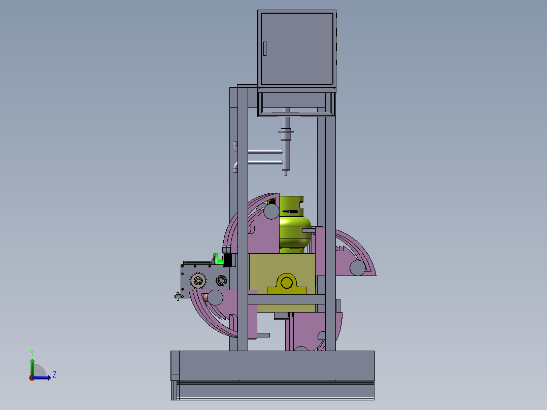 钢瓶煤气罐生产线左视图
