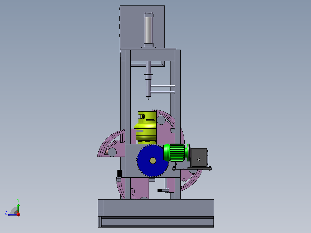 钢瓶煤气罐生产线右视图