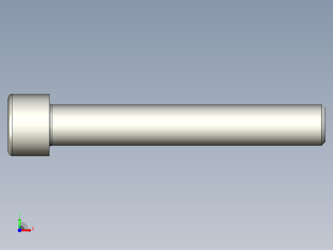 螺钉-DIN_912-M18x120.stp前视图