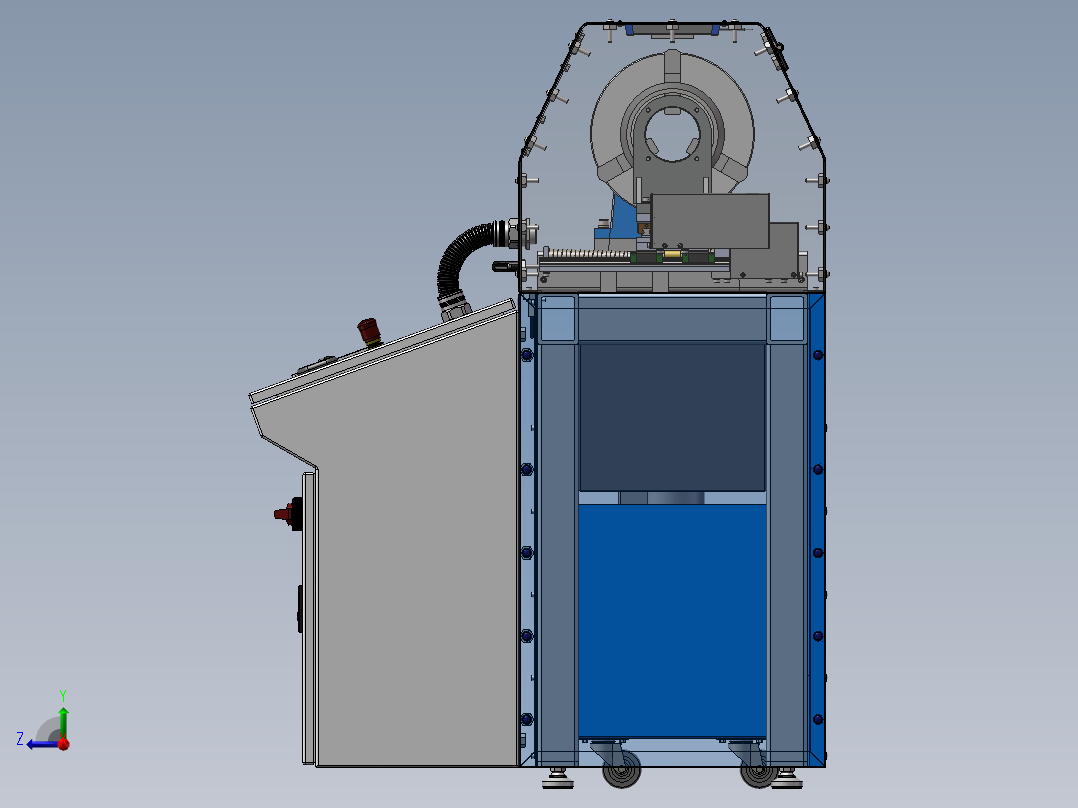 圆管倒角机右视图