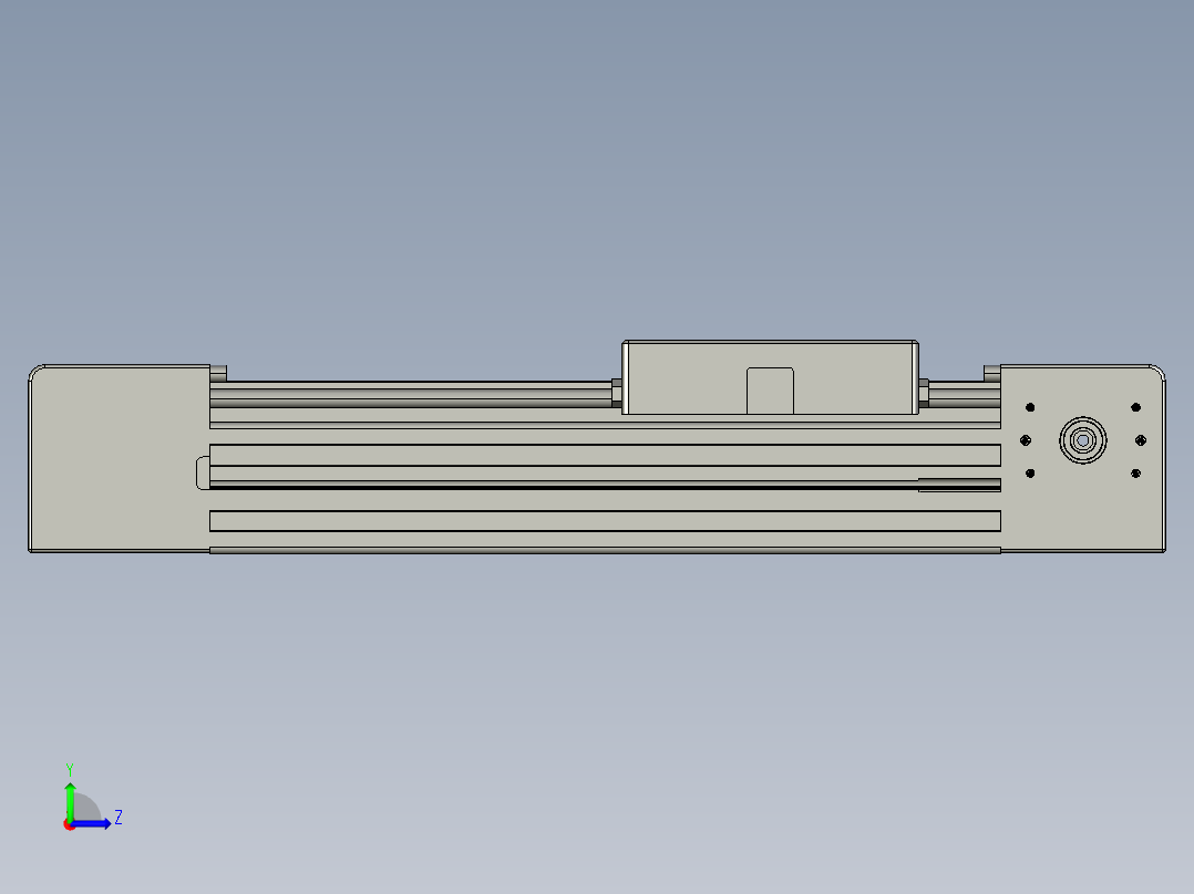 威洛博直线电机模组EB4-L80-S100-光轴左视图