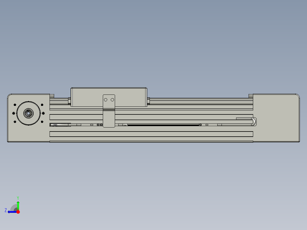 威洛博直线电机模组EB4-L80-S100-光轴右视图