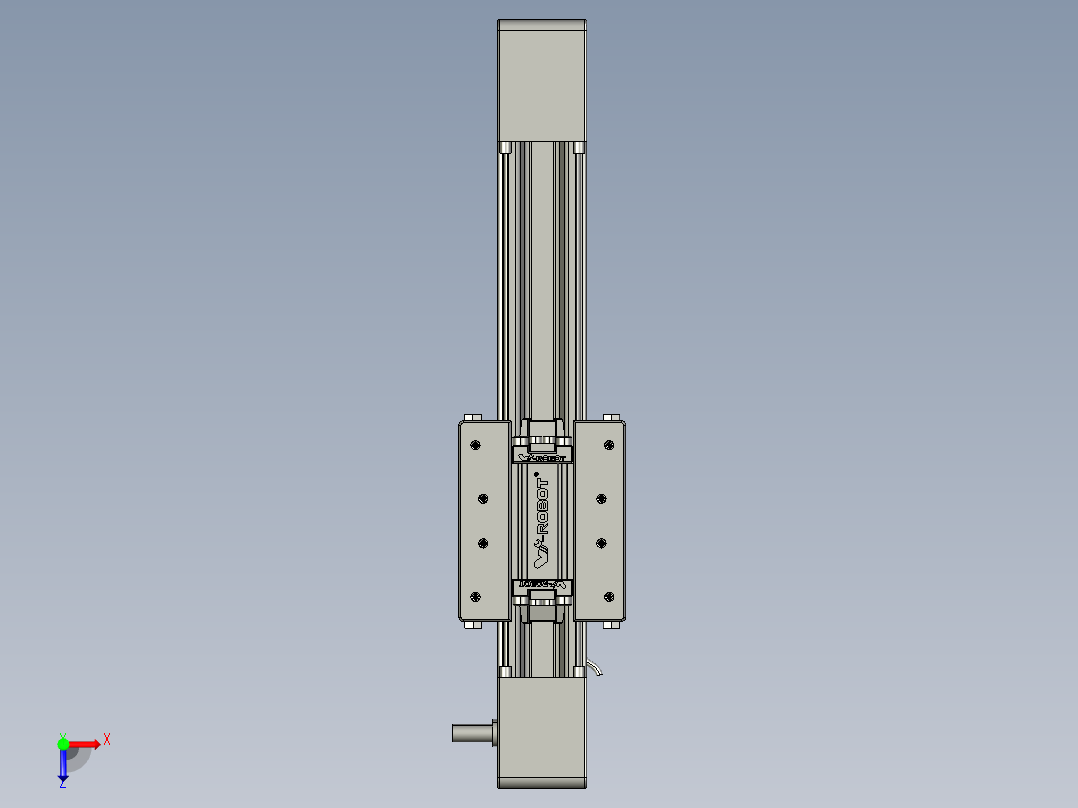 威洛博直线电机模组EB4-L80-S100-光轴俯视图