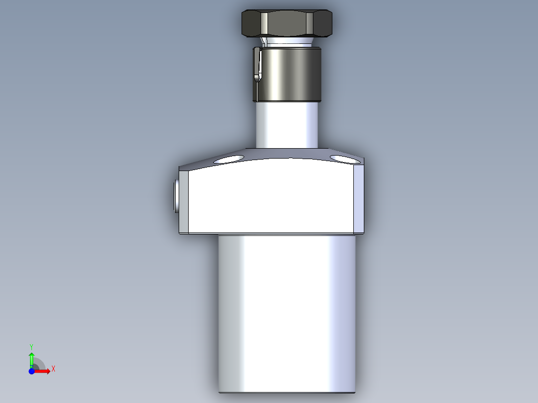 KOSMEKLHA0400-GR-Y30_R01多系列多零件图纸模型前视图