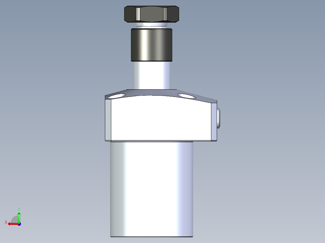 KOSMEKLHA0400-GR-Y30_R01多系列多零件图纸模型后视图