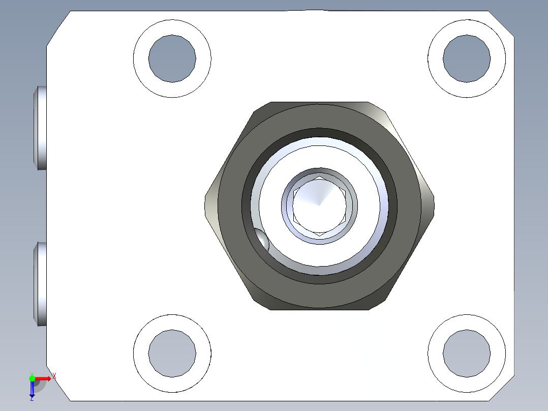 KOSMEKLHA0400-GR-Y30_R01多系列多零件图纸模型俯视图