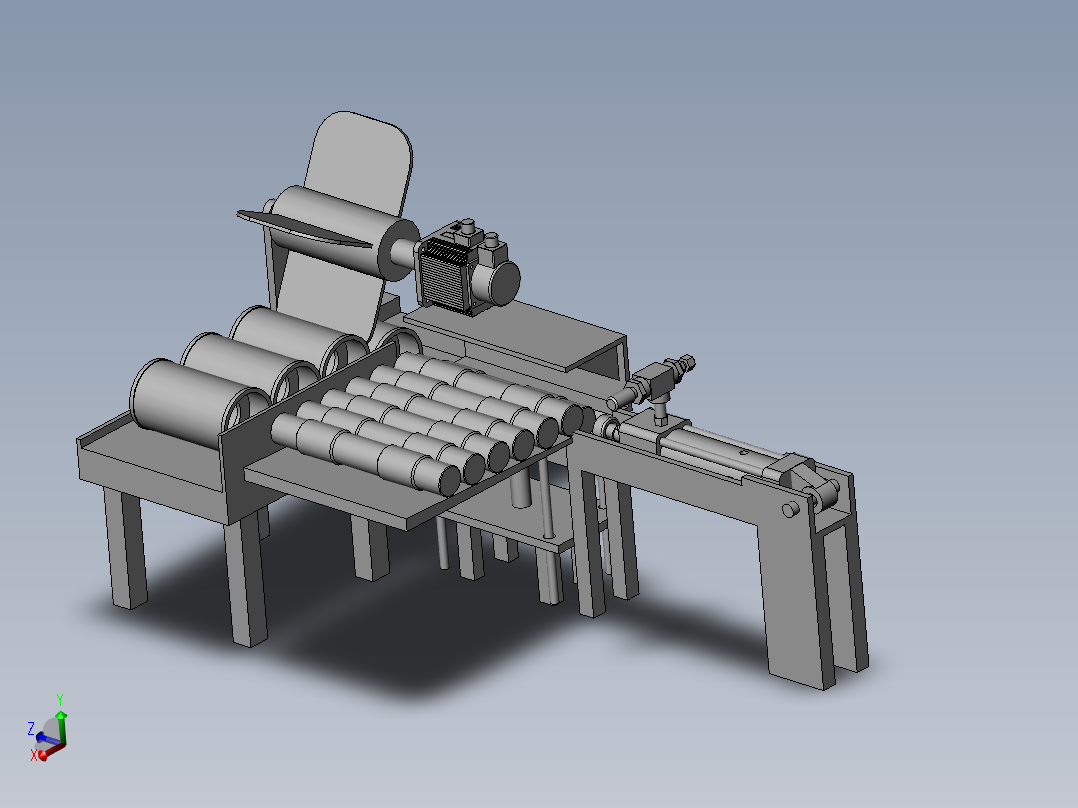 滚筒与滚筒轴装配