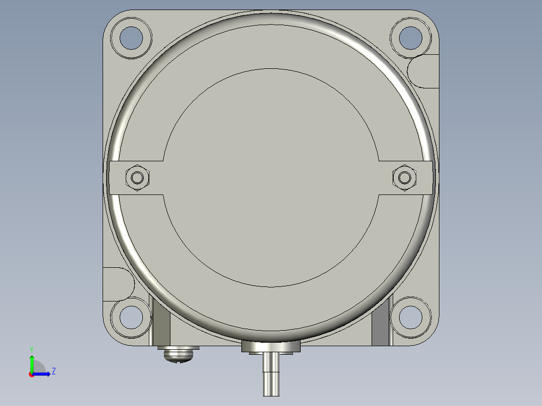 M8MX25SB4YS微型齿轮调速马达左视图
