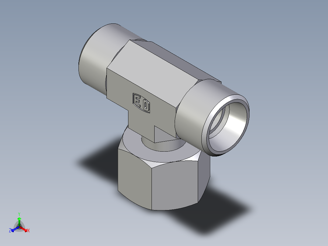 卡套式工业通用硬管接头EO_Standpipe_branch_tee_EVT12LOMD71