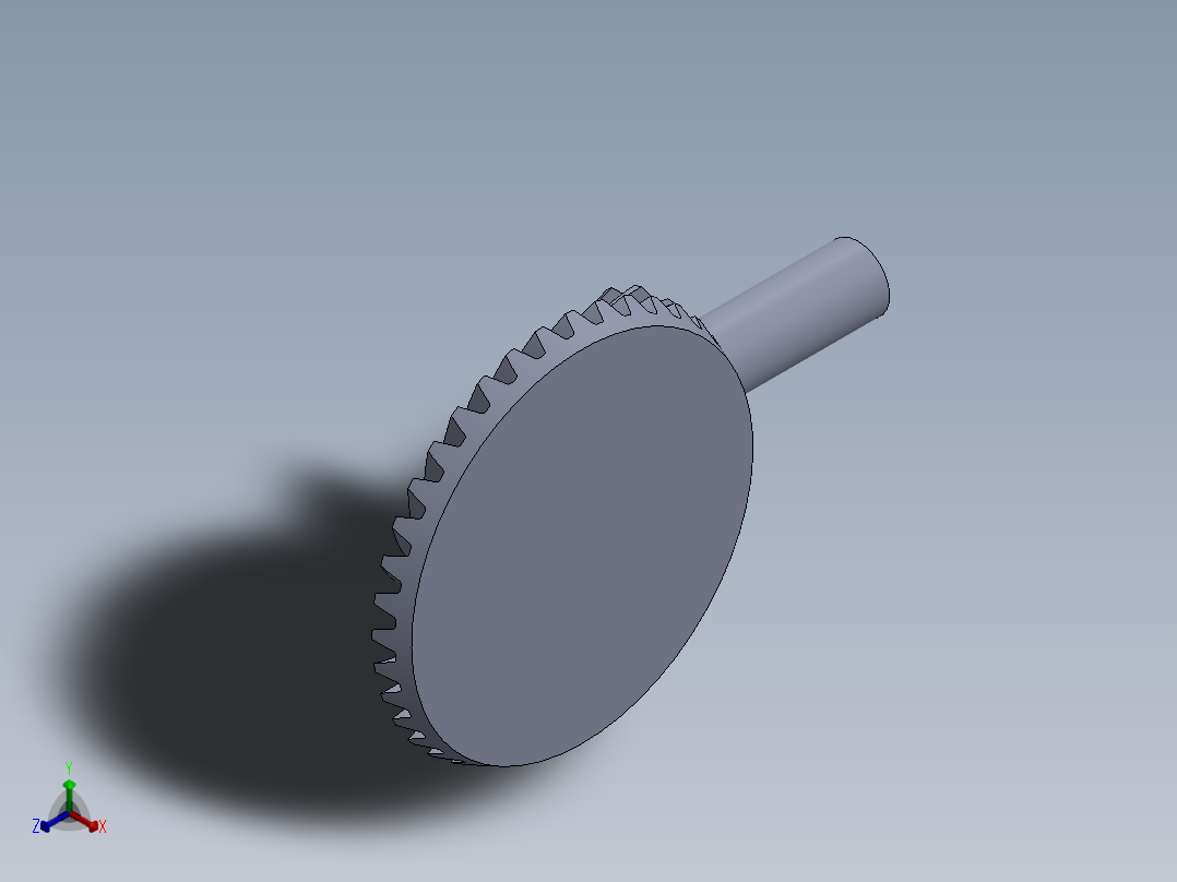 齿轮啮合 (106)正等轴测图