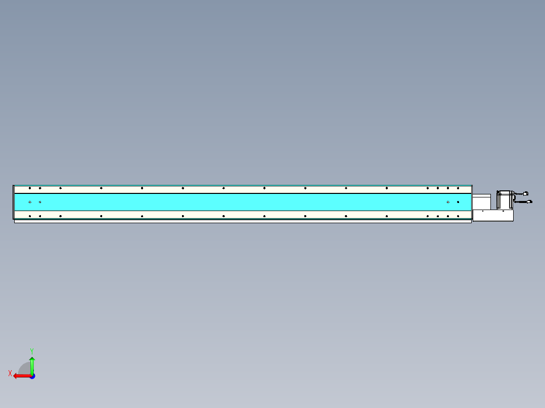 威洛博VBC同步带传动一无尘环境VBC17-L45-S1950-BL-ZP75-C3后视图
