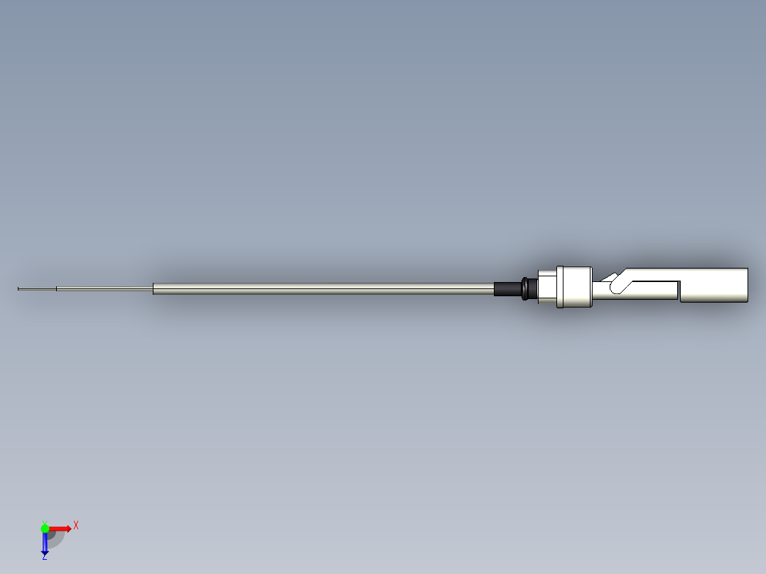 超声波设备-PVDF-BODY-CABLE-0.5in-NPT俯视图