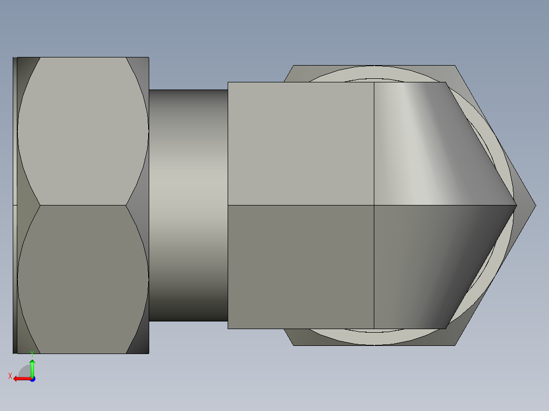 卡套式工业通用硬管接头24_c5bu-s后视图