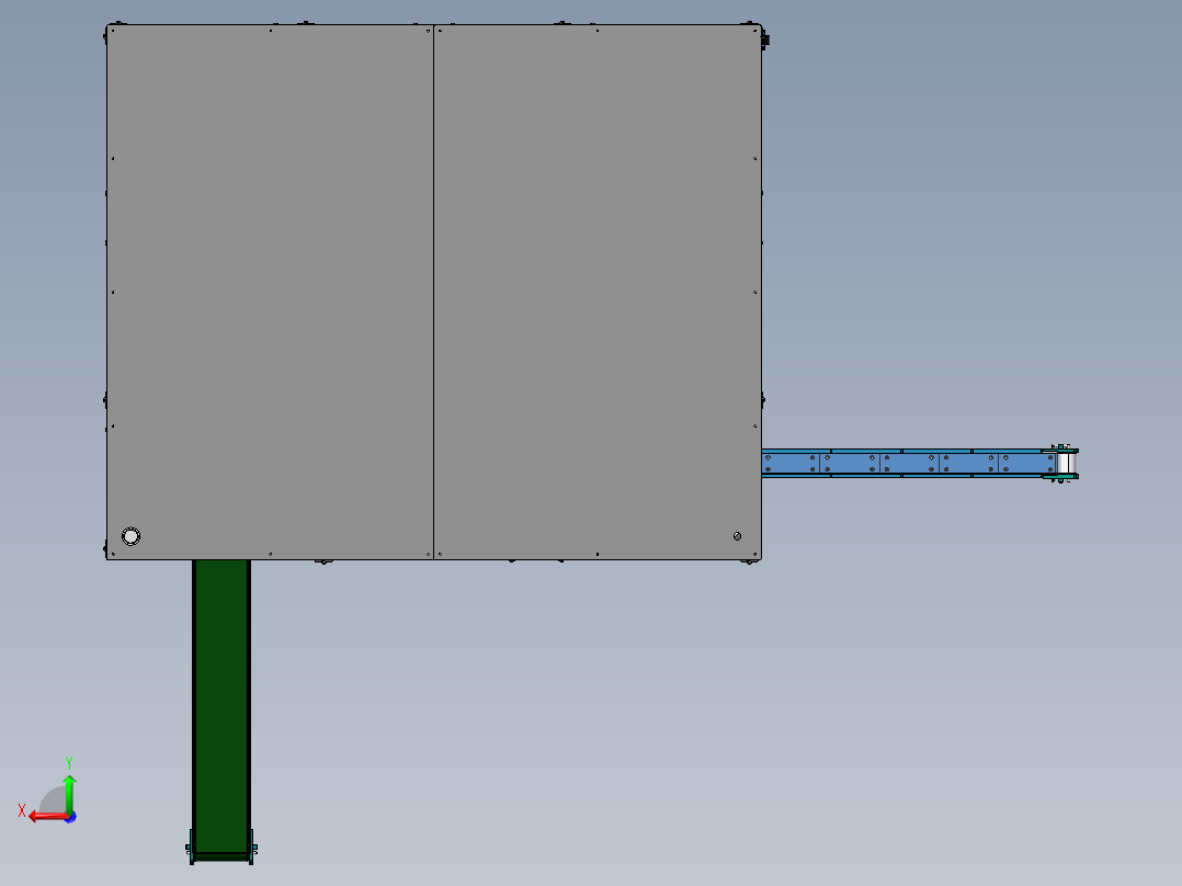 链板自动组装设备（sw14可编辑+工程图）后视图