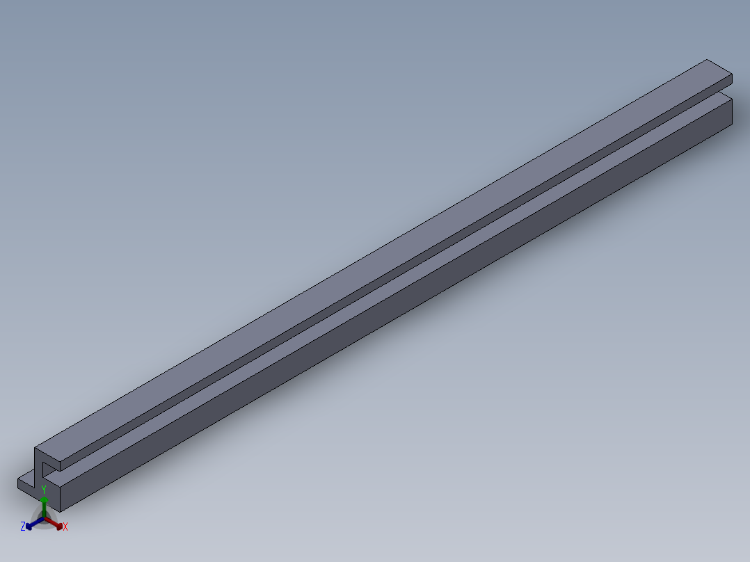 S38 滑槽正等轴测图