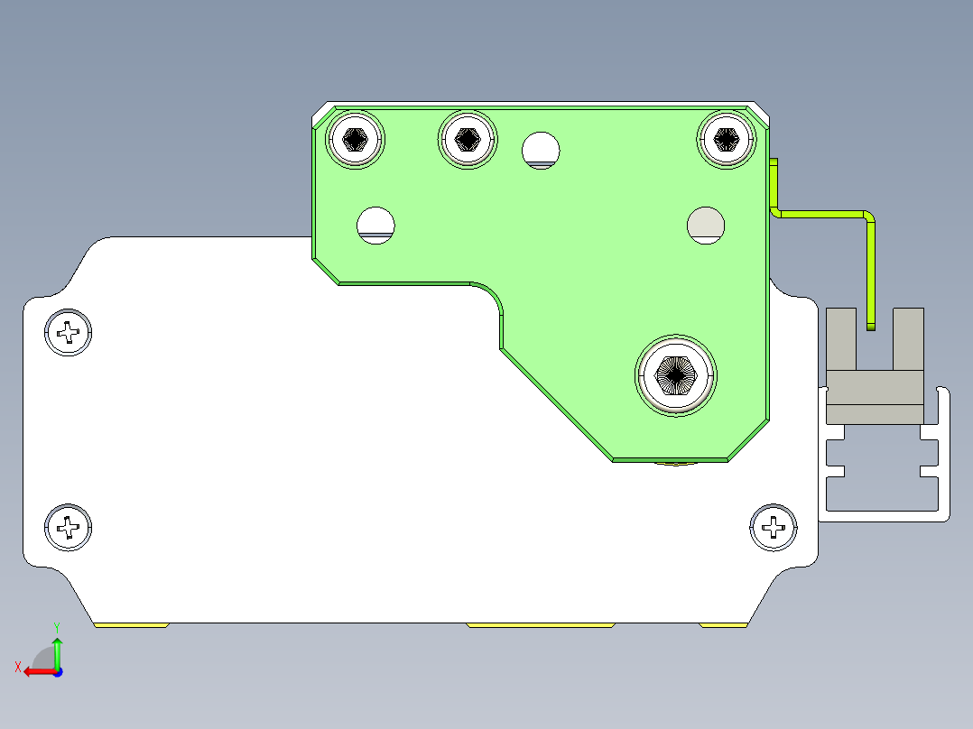 威洛博LES小滑台LES25-Lxx-S50-BL后视图