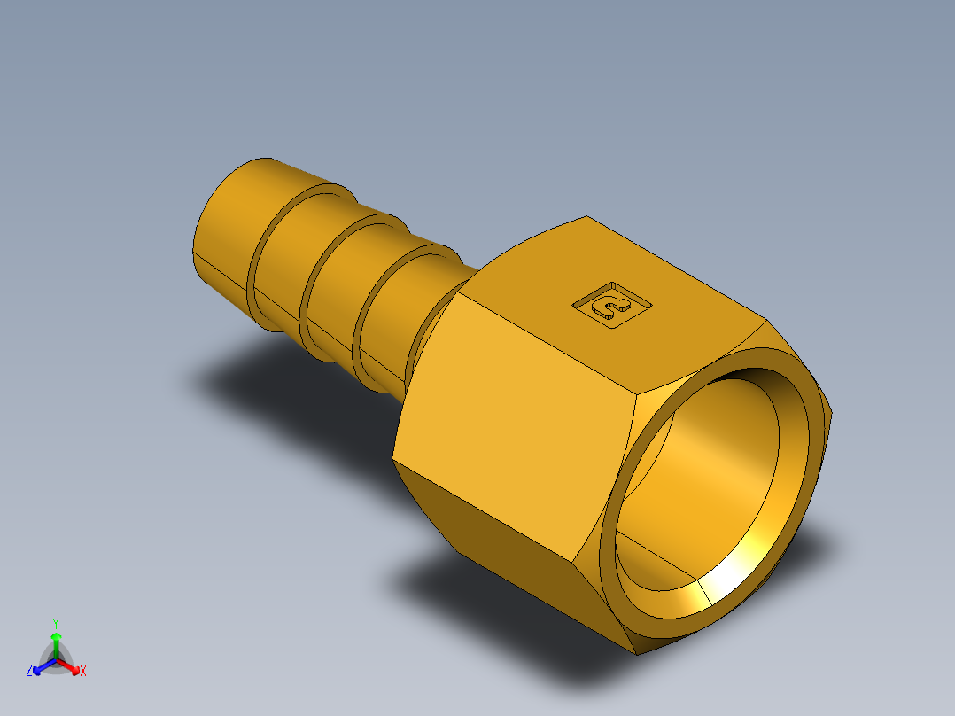 倒齿式工业管接头Hose Barb to Female Pipe 126HBL-6-6