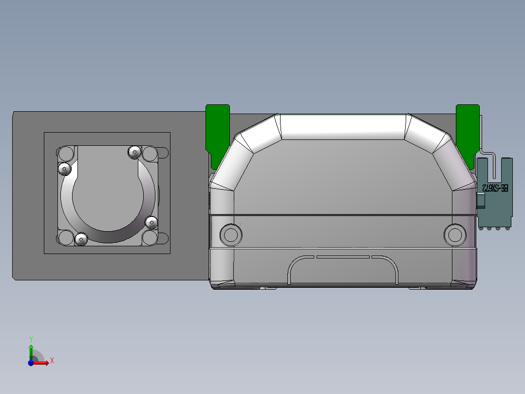 MTH丝杆半封闭模组MTH12-BL-P100W前视图