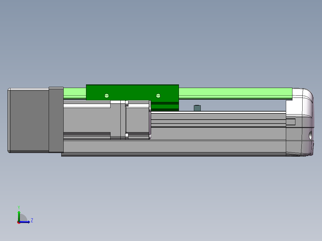 MTH丝杆半封闭模组MTH12-BL-P100W左视图