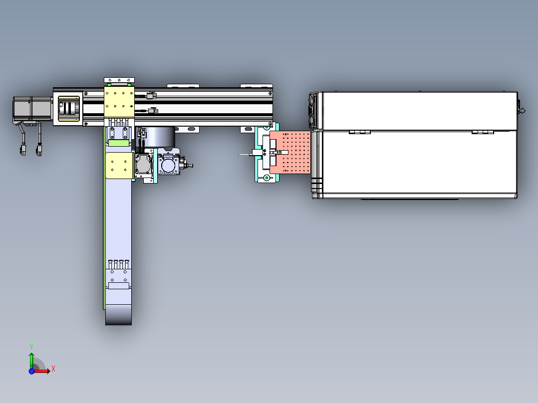 斑马打印贴标机前视图