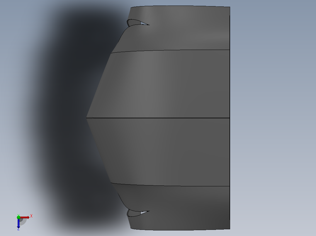 汽车引擎盖--sw俯视图
