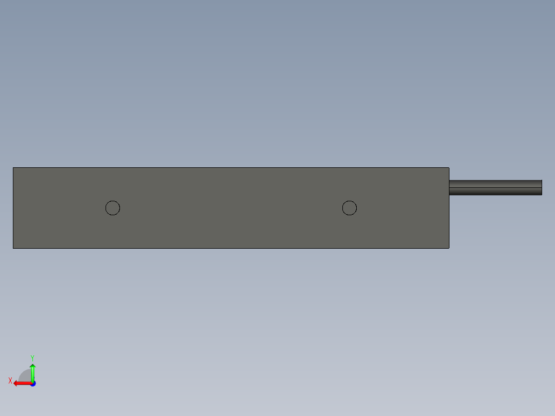 基恩士CA-DBB8_kc图纸模型后视图