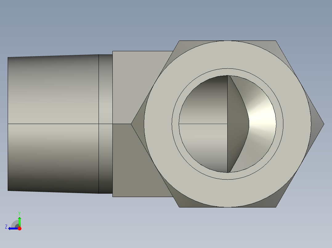 卡套式工业通用硬管接头16_cbu-s右视图