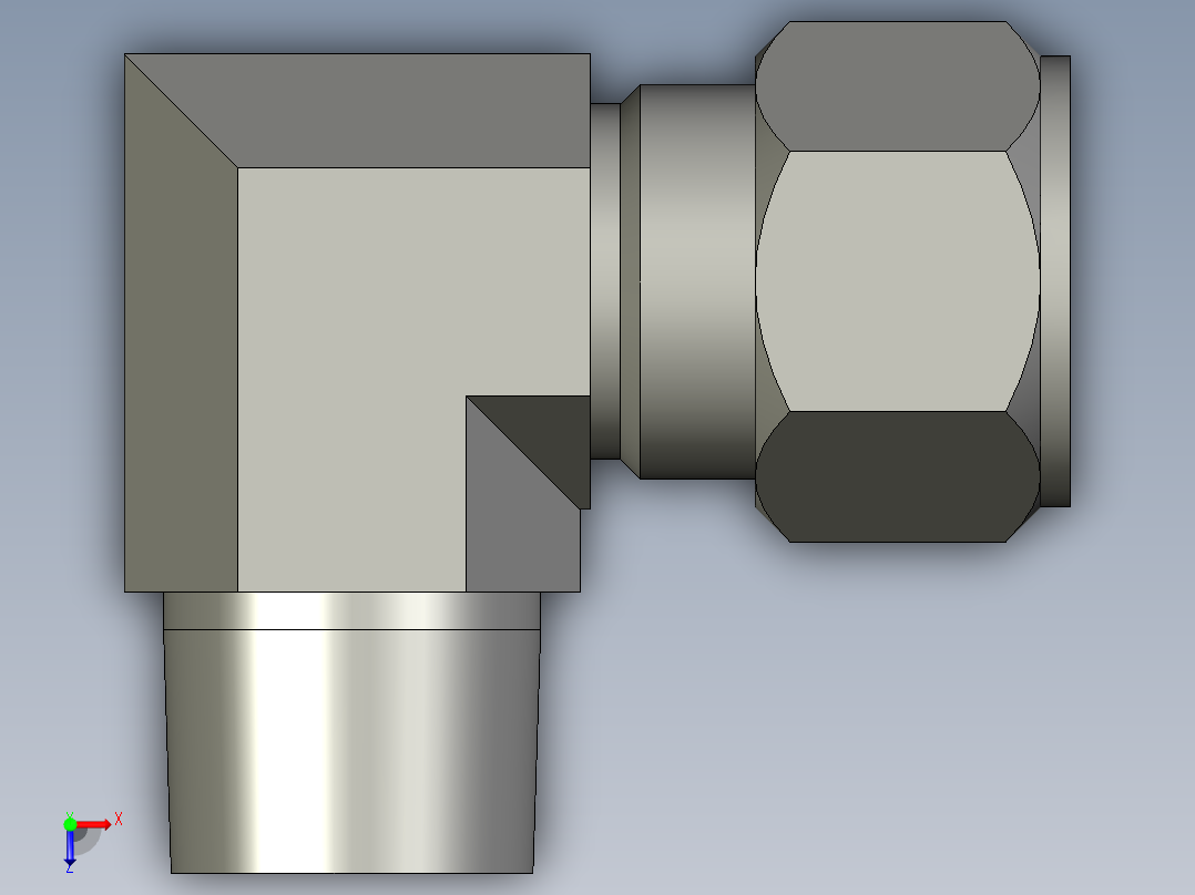 卡套式工业通用硬管接头16_cbu-s俯视图