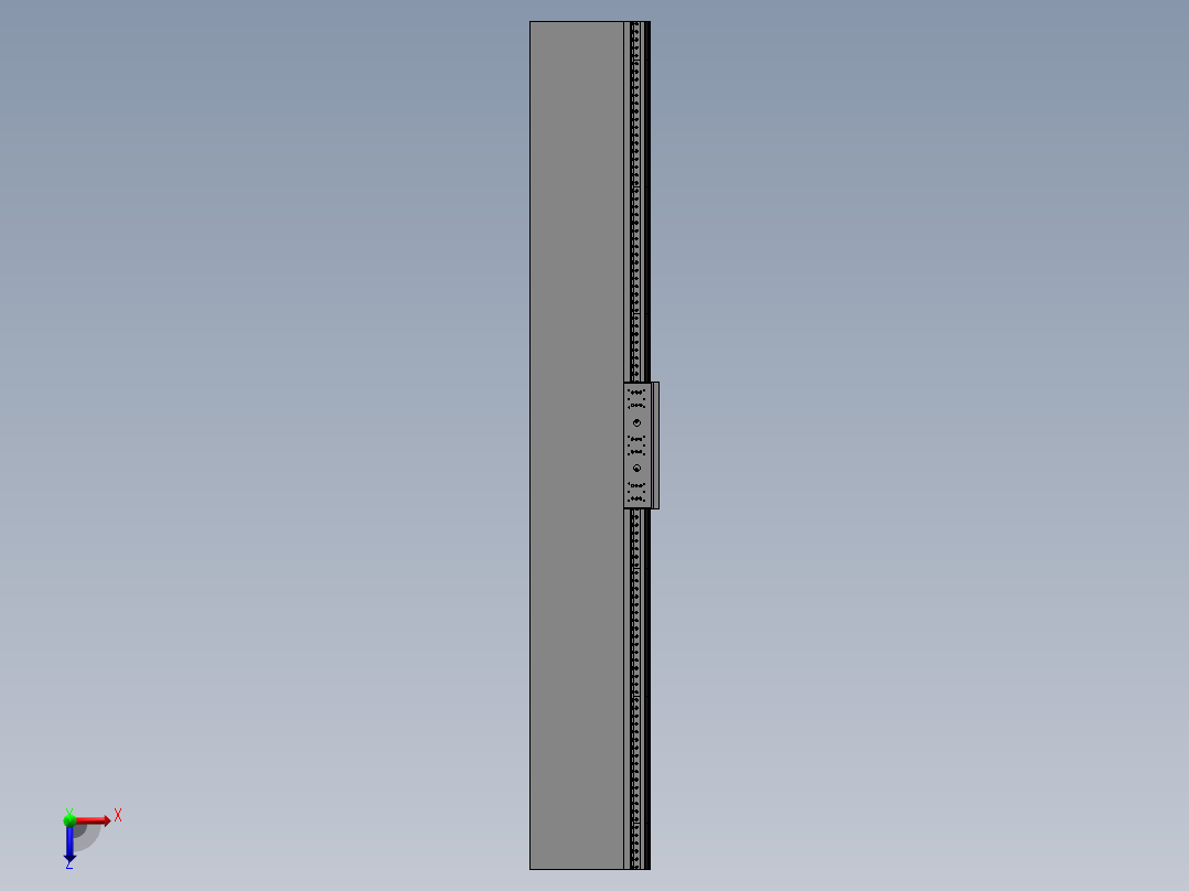 机床横梁 SW19俯视图